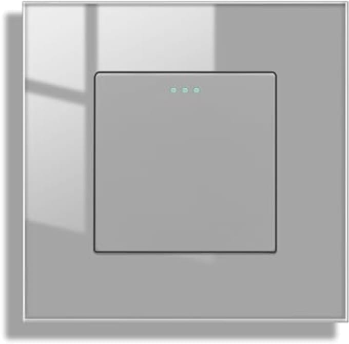 Glas Lichtschakelaar 1-voudig inbouw - Modern en Stijlvol
