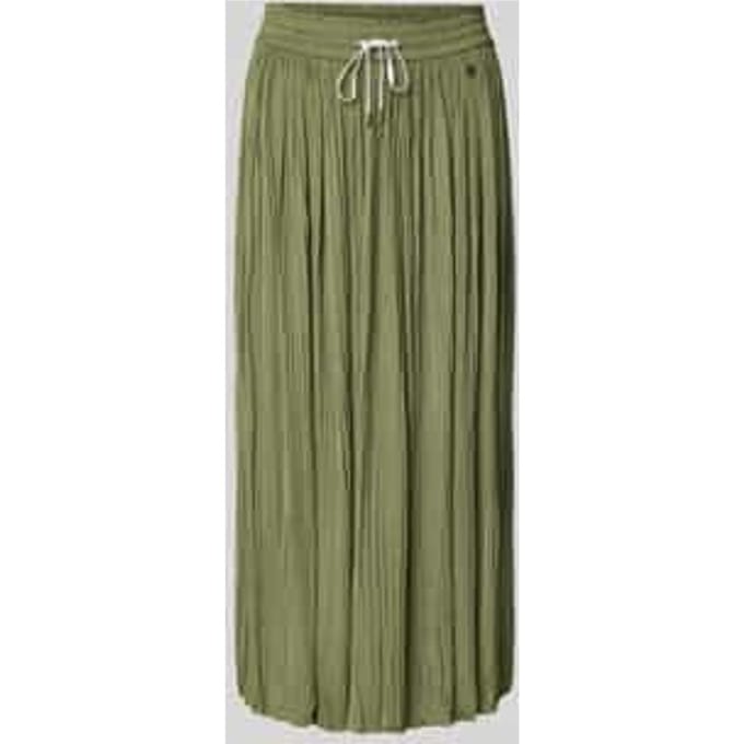 Midirok met elastische tailleband en plooien