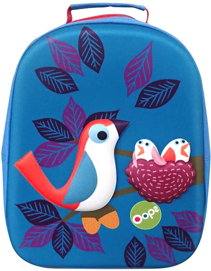Oops 3d Zachte Vogel Rugzak Blauw Kinderen