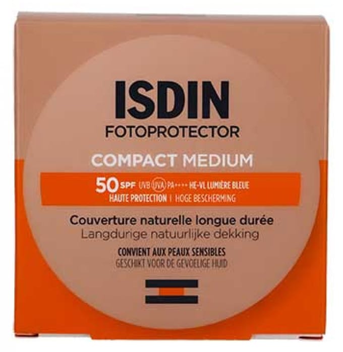 COMPACT ZONNESCHERM SPF 50 natuurlijke dekking langdurig #Gemiddeld 10 gr