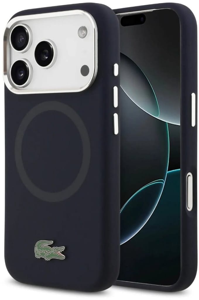 Lacoste Back Cover - iPhone 17 Pro Max - Navy - MagSafe - Metal Logo