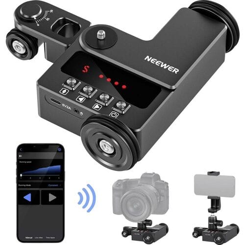 Neewer Elektrische Camera-Trolley Met Verplaatsbare Telefooncamerahouder
