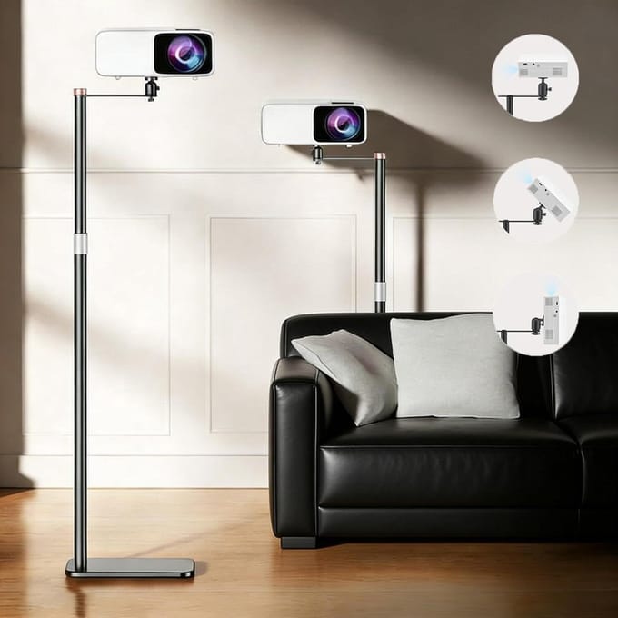 Projector Statief – Beamer Statief Met Laptop Verdieping – Verstelbaar Standaard – Met Wieltjes - sterke constructie
