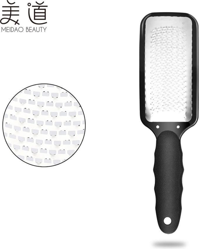 ShaveSkin - Eeltschaaf  -Rvs - Voetvijl - Eeltrasp - Metallic - Zwart - 270 mm