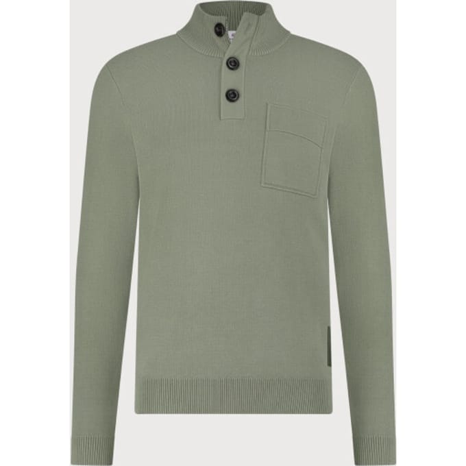 Blue Industry De pullover met knoop- en ritssluiting |