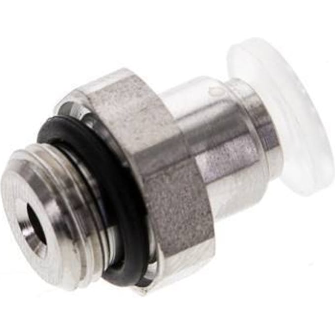 4mm x G1/8'' PA/RVS Insteekfitting Buitendraad EPDM