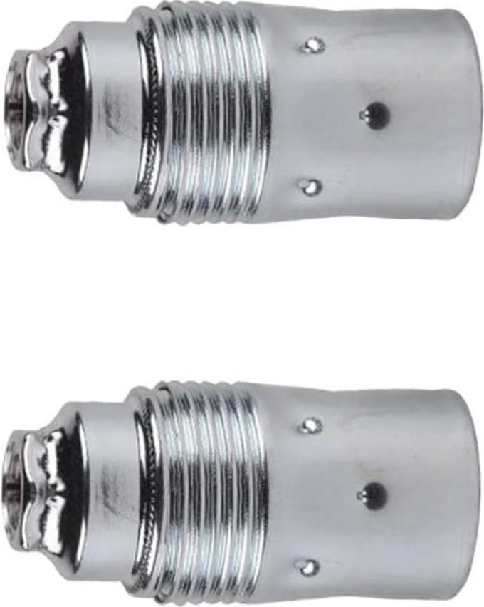 Lamphouder - Glad - E14 - Chroom - Per 2 stuks