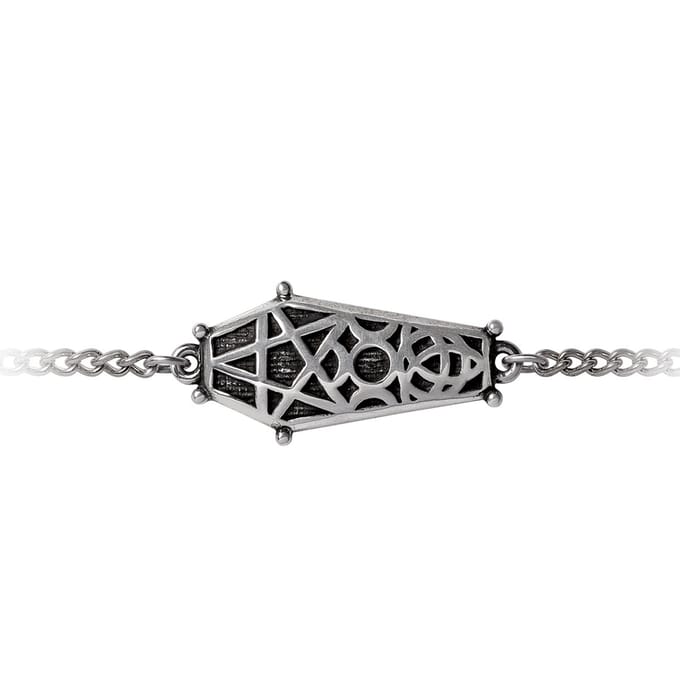 Alchemy - Hex Coffin Armband - Zilverkleurig