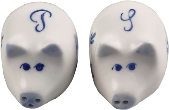 Elcee-Haly – Tafelen - Peper & Zout - Varkens - Delftsblauw