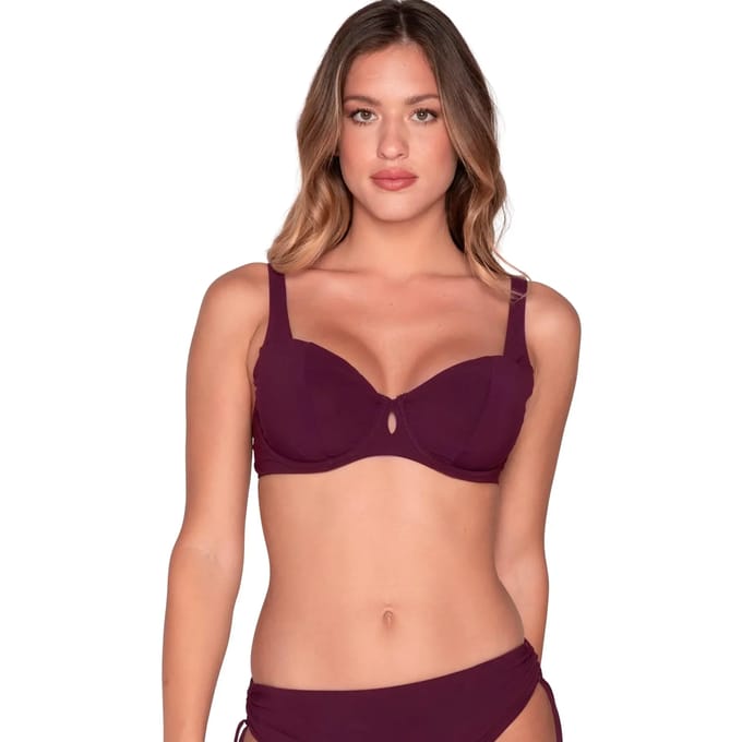Balconnet bikini top voor vrouwen zonder padding Luna Blue Sense
