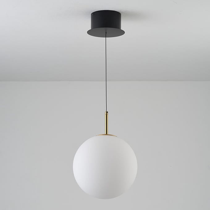 LumenXL Hanglamp Signe goud - melkwit glas - 3-staps dimbaar, 2700K