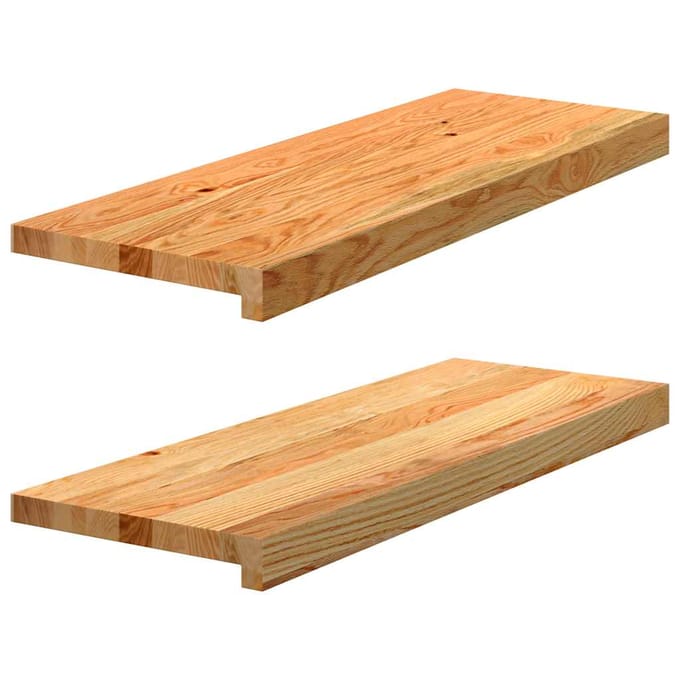 vidaXL - Vensterbanken - 2 - st - 70x30x2 - cm - massief - eikenhout - lichtbruin