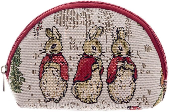 Make-up tasje - Gobelinstof - Peter Rabbit - Flopsy - Konijntjes
