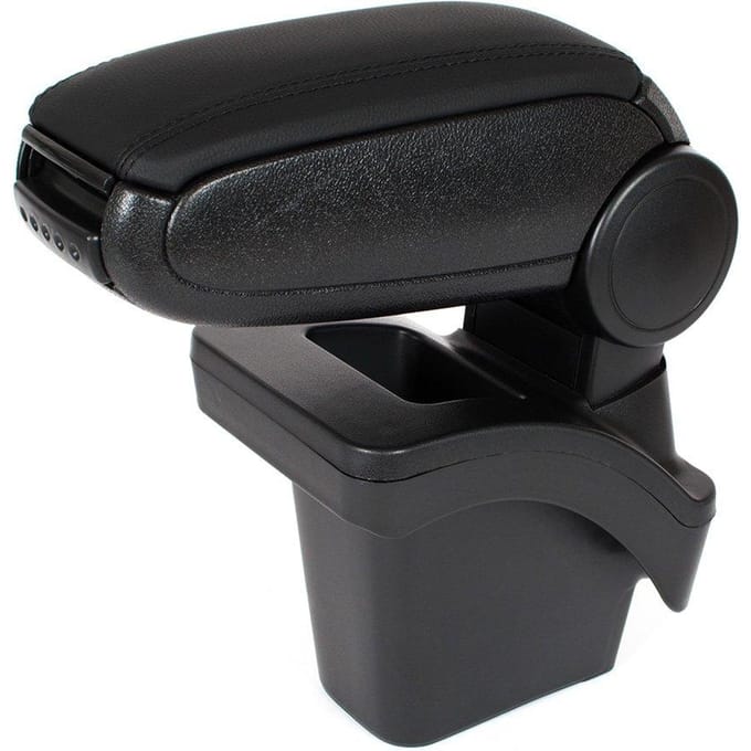 Modecar - Renault Megane II Armsteun - Zwart - Eco-Leder - Incl. Montageset