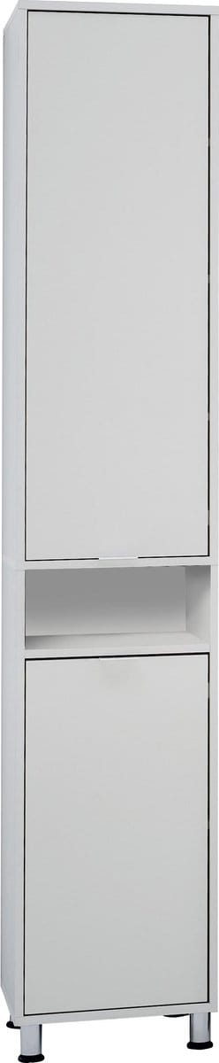 Badkamerkast Aster Wit - Breedte 37 cm - Hoogte 192.5 cm - Diepte 33 cm