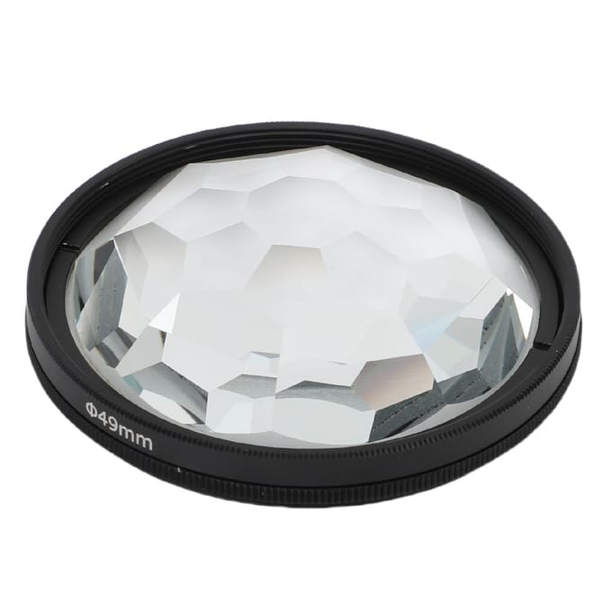 49mm Kaleidoscoop Prisma Lensfilter Optisch Glas Camera Speciaal Effect Filter voor DSLR Mirrorless white