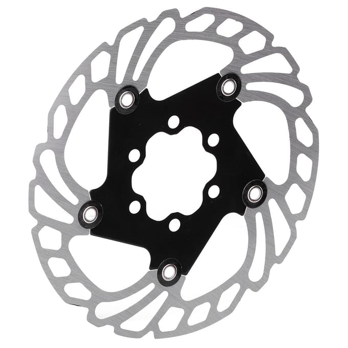 Mountainbike Fietsrem Schijf Zwevend Koelende Rotors 5 Bouten 140mm Fietsaccessoire Zwart white