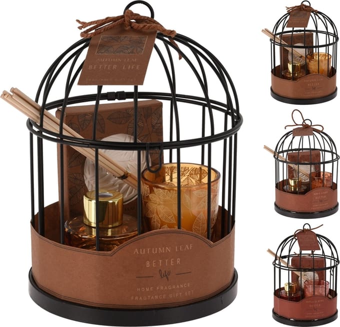 Geurset - Vogelkooi - 20 cm - cadeauset - giftset vrouw - kerst - sinterklaas