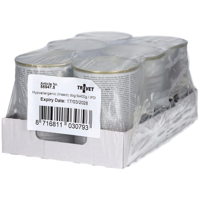 Trovet - IPD Hypoallergenic Hondenvoer Nat Insect - 6 x 400 gr