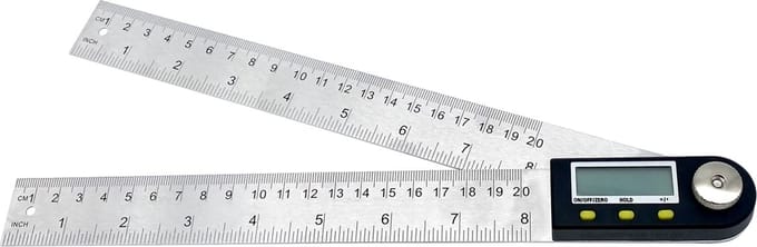 Purepeak Koershoekmeter - Gradenboog Wiskunde - Digitaal - RVS