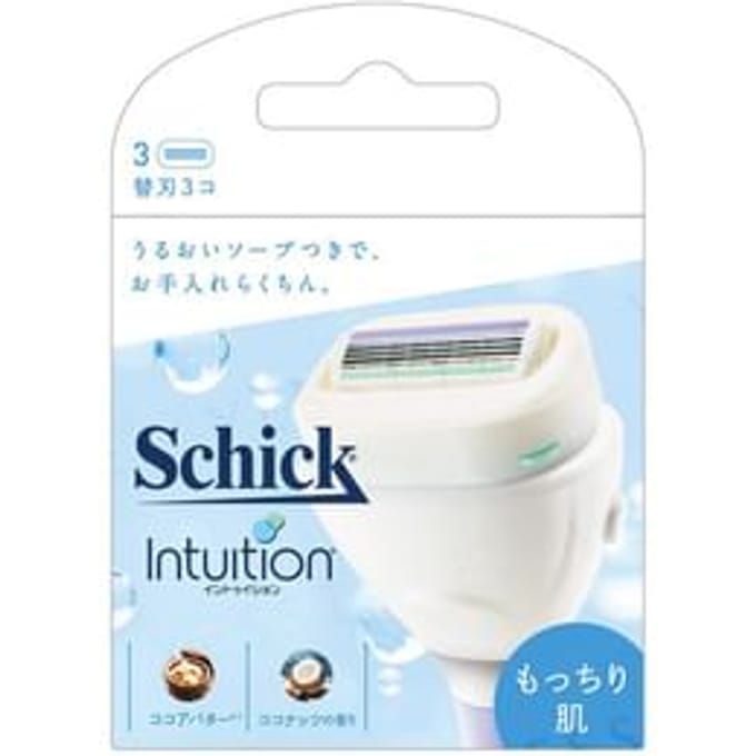 Schick Japan - Intuition Moist Skin Slim Razor Blade Refill 3 pcs