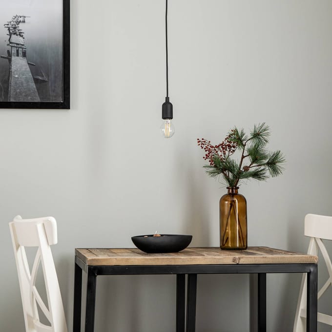 Nowodvorski Lighting Hanglamp siliconen alleen met fitting, zwart