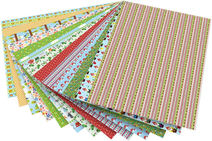 folia motiefkarton 'Tuin', 500 x 700 mm, 270 g/m2
