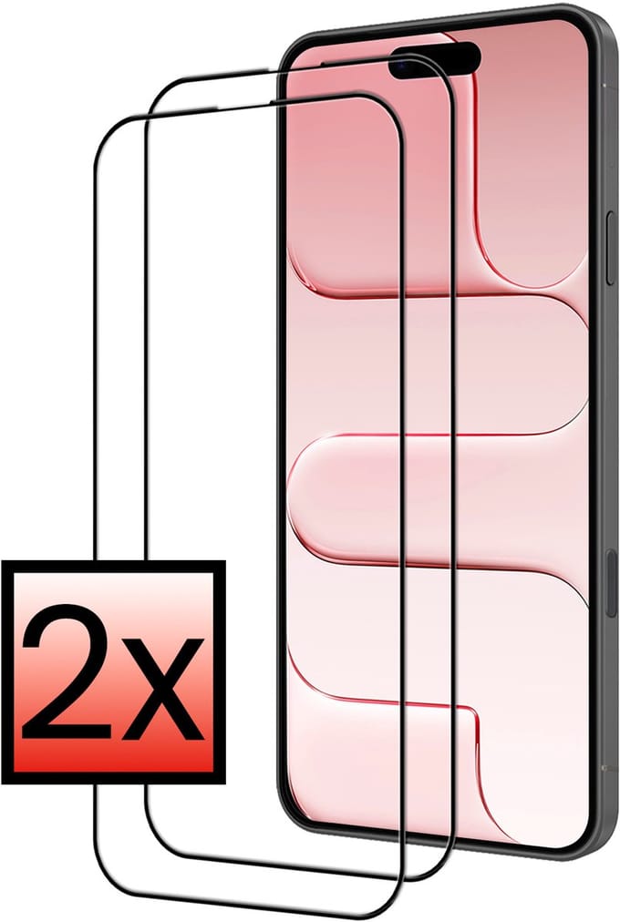 Screenprotector - 2 Stuks - Geschikt voor Apple iPhone Air - Full Cover - Beschermglas - Gehard Glas - Tempered Glass - Screen Protector