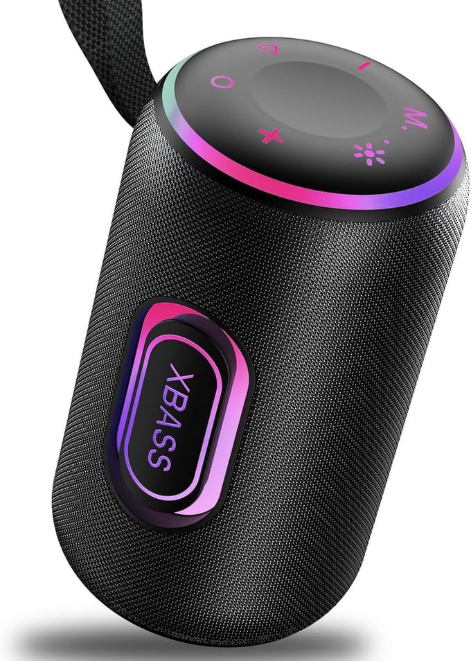 Draagbare Bluetooth Luidspeaker met Licht en 30 Uur Batterijduur