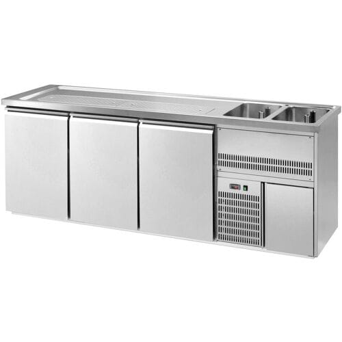 GGM Gastro Biertheke Premium PLUS - 2500x700mm - 3 Türen