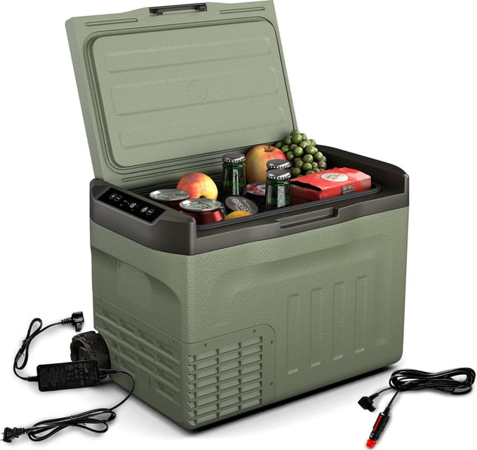 Klarstein PolarForce Compressor Koelbox - 30 Liter - Bereik: -20°C tot 20°C - Groen
