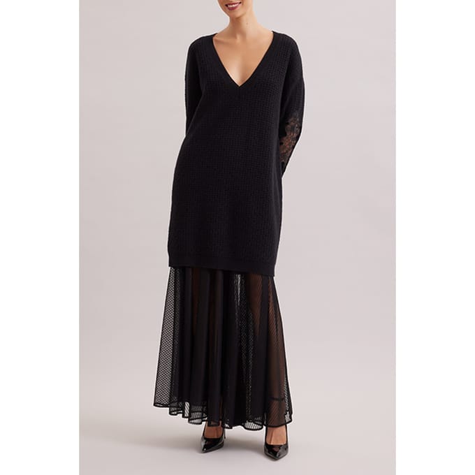 Anne Fontaine Academy Black Größe: S | Strickpullover Outlet | Damen | Schwarz