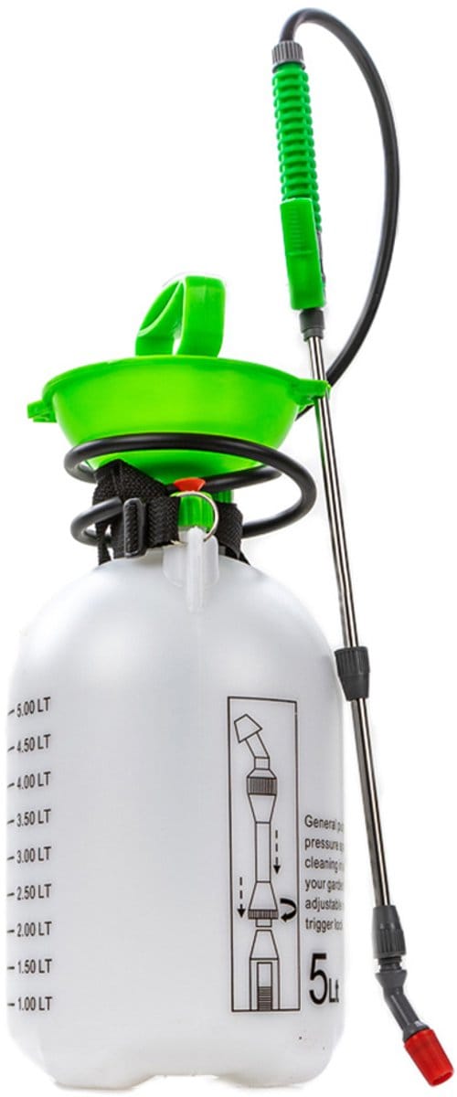 AGTECH Garden - Drukspuit - 5L - Handlans - Veiligheidsventiel