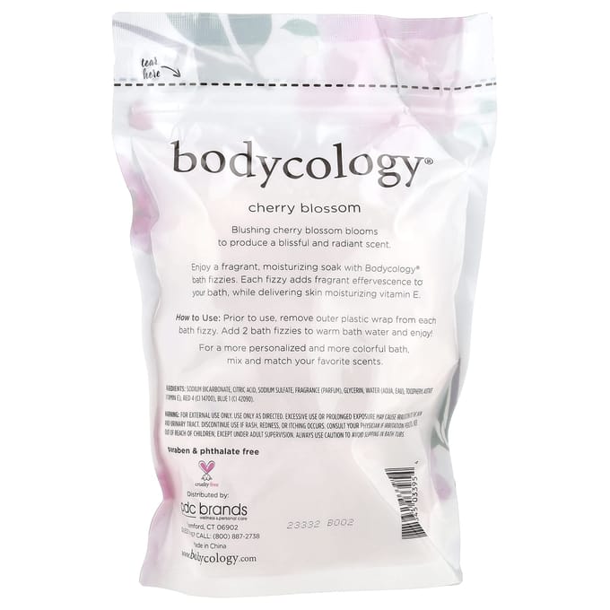 Bodycology, Bath Fiji, Cherry Blossom, 8 counts, 2.1 oz (60 g) white