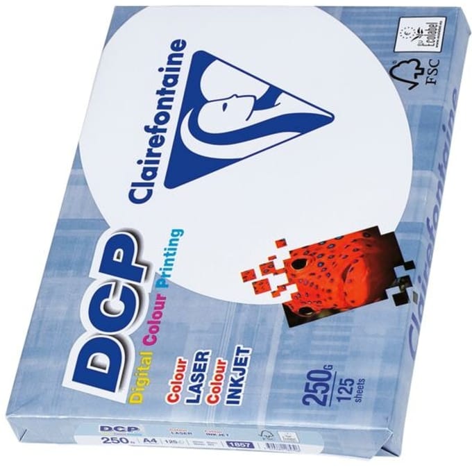Clairefontaine DCP - plain paper - 125 sheet(s) - A4 - 250 g/m²