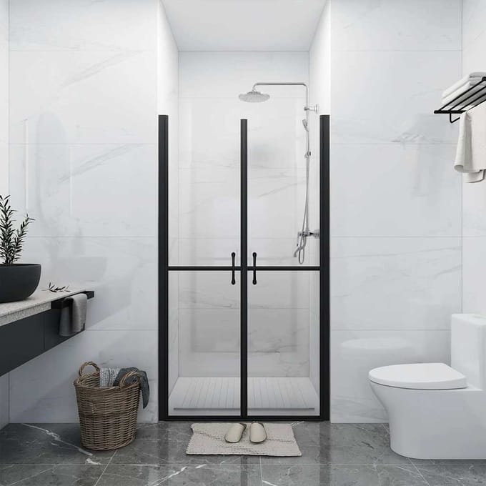 vidaXL - Douchedeur - (88-91)x190 - cm - ESG - transparant