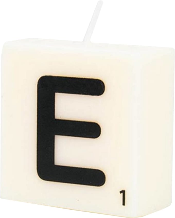 Letter Kaarsje - E