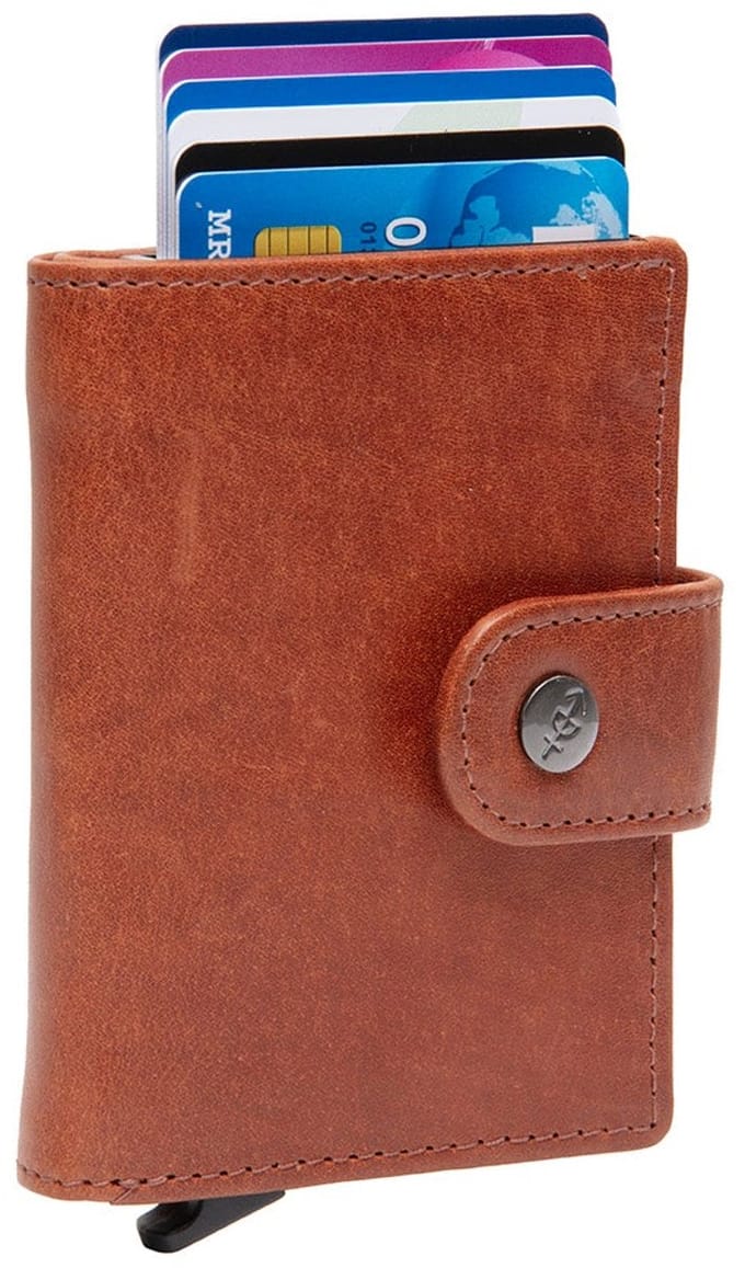 The Chesterfield Brand Leren Portemonnee Barrea Wallet Cognac Bruine