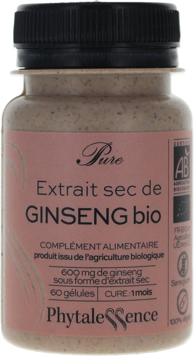 Phytalessence Puur Organische Ginseng 60 Capsules
