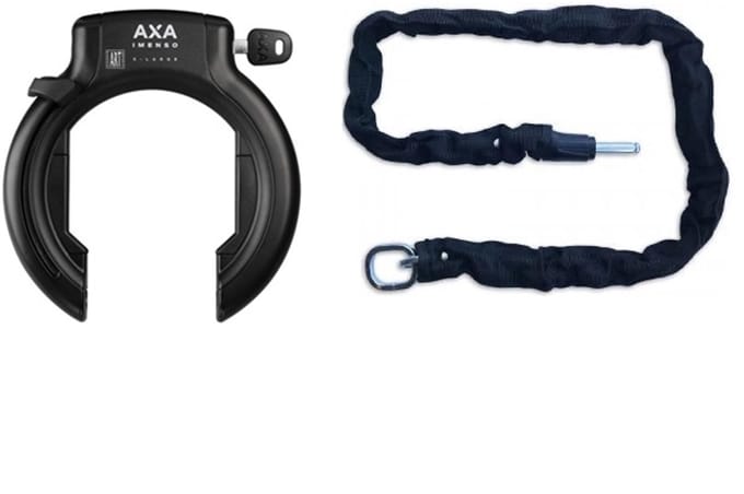 Axa XL Imenso X-Large set met 100cm Insteekketting - Zwart