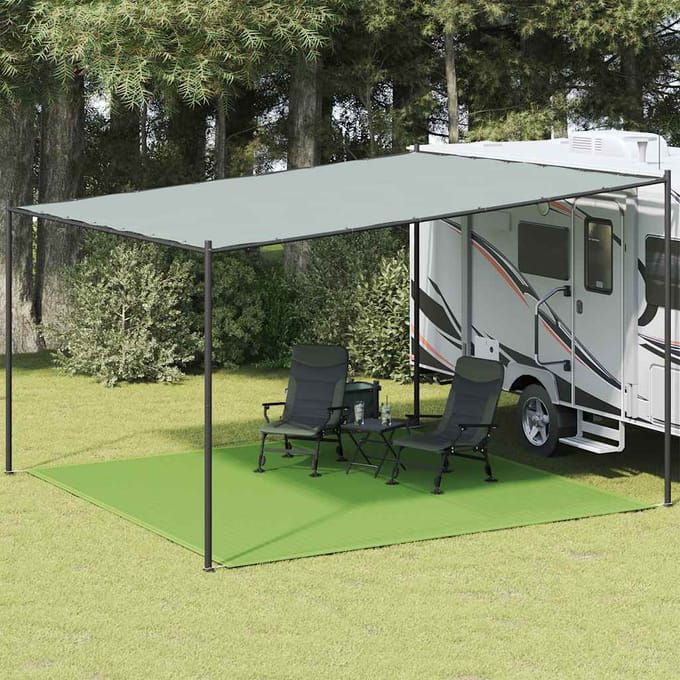 vidaXL - Tenttapijt - 400x400 - cm - HDPE - lichtgroen