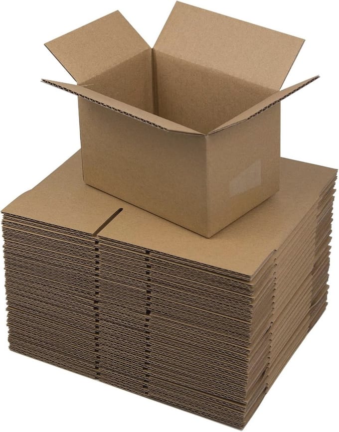 Verzenddozen 6x4x4 inch – Kleine golfkartonnen dozen, 25 stuks