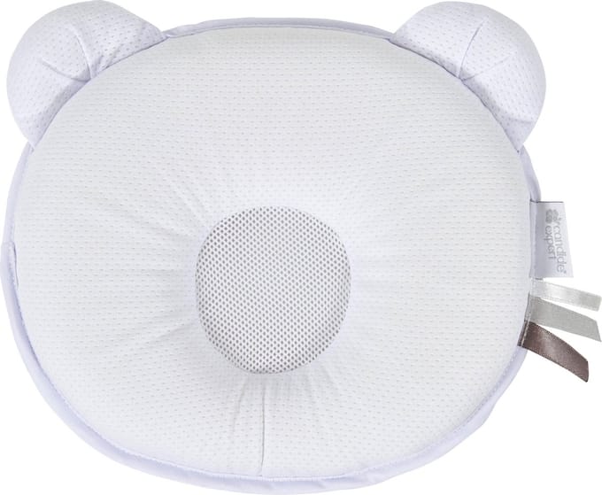 Candide - Baby Kussen - Plat hoofd - Petit Panda air+ - wit