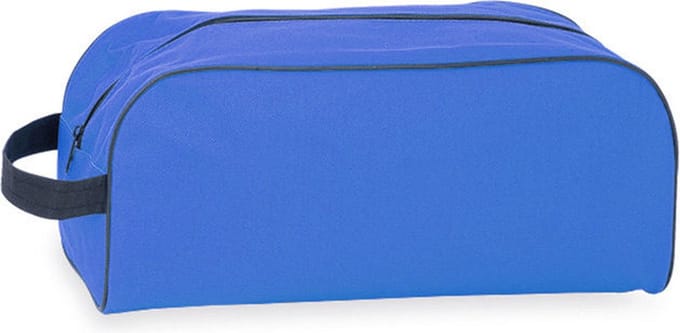 Schoenentas - 8 liter - blauw - 35 x 16 x 15 cm - polyester - ritssluiting - reizen - opbergen
