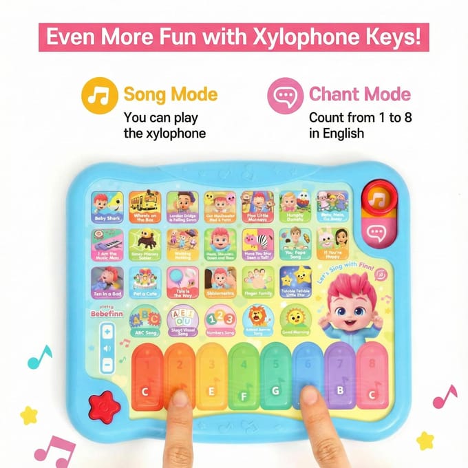 KC Gecertificeerd - Pinkfong Bebefinn Moeder de Gans Pad (Engelse gezangen) blue