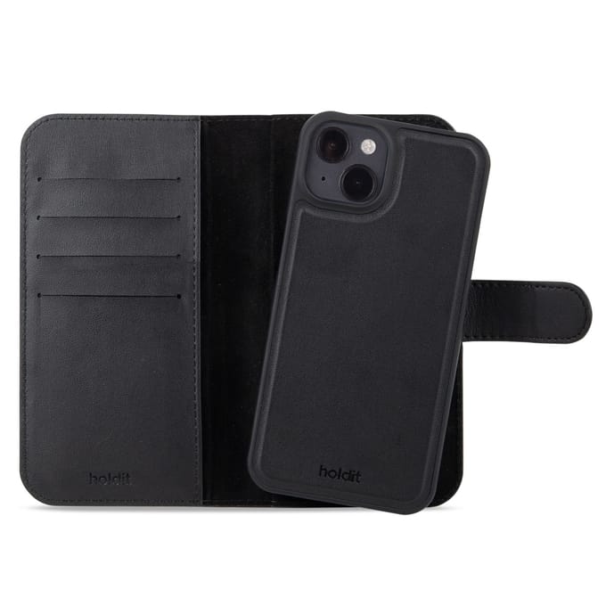 Holdit Wallet Case Magnet Plus geschikt voor Apple iPhone 14 / 13 - Zwart