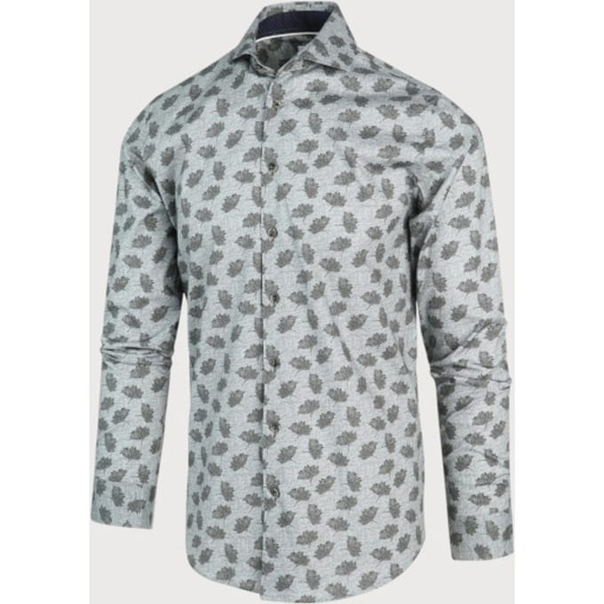 Blue Industry Groen print overhemd |