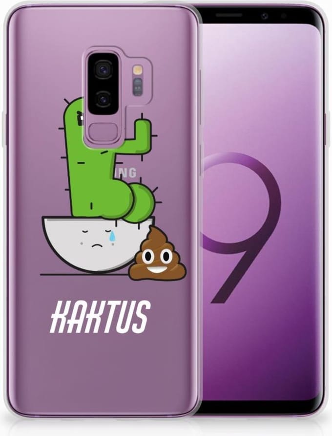 Samsung Galaxy S9 Plus Telefoonhoesje met Naam Cactus Poo