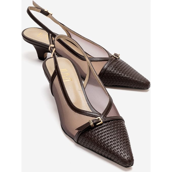 Laviera Mesh Slingback Pump