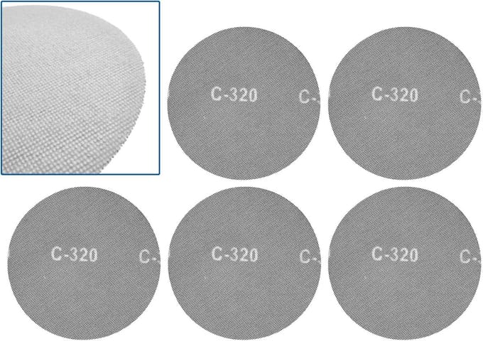 GEKO Schuurgaas 225mm P320 - Efficiënte Stofafzuiging - Set van 5